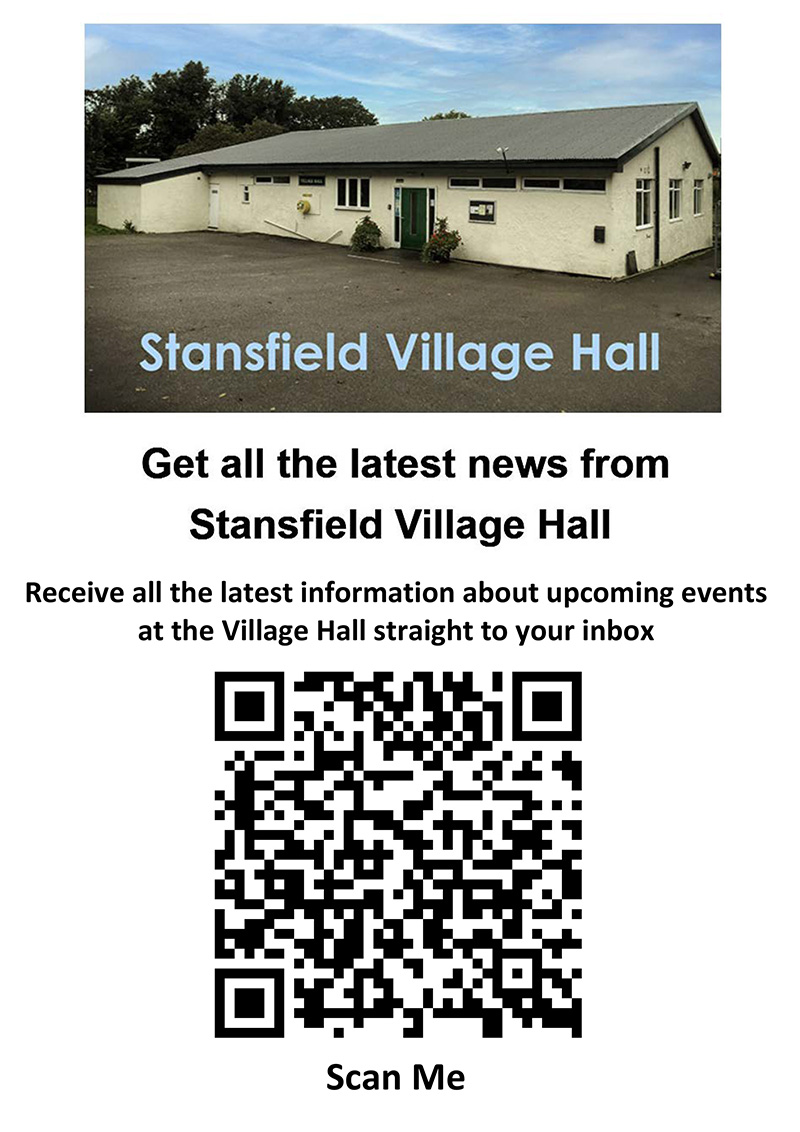 Village Hall mailing list sign up poste